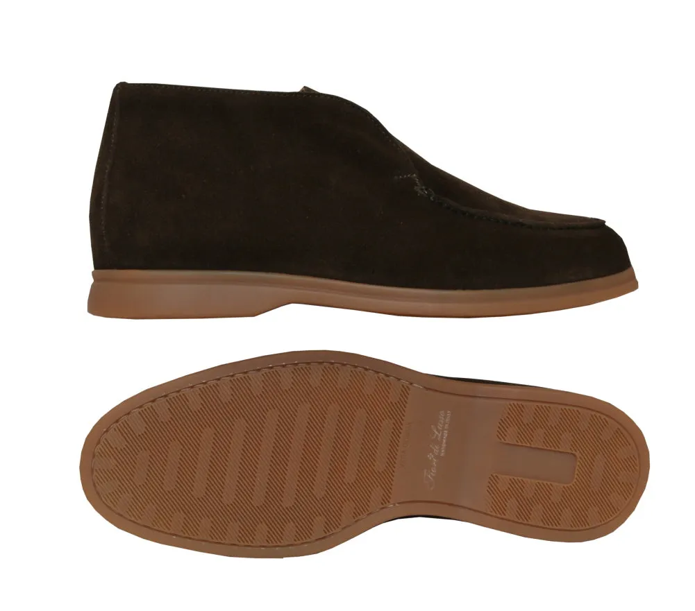 Fiori Di Lusso Olive Green Ankle Boots