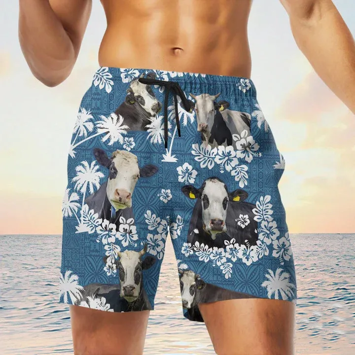 flecvieh Blue Tribal Shorts