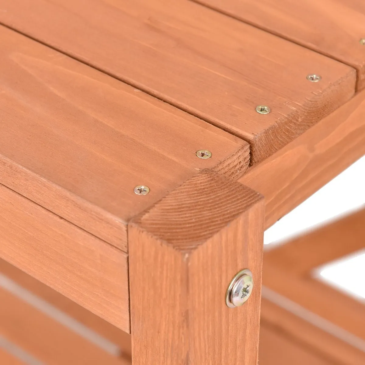 Folding Wooden Garden Workstation Potting Bench with Shelf