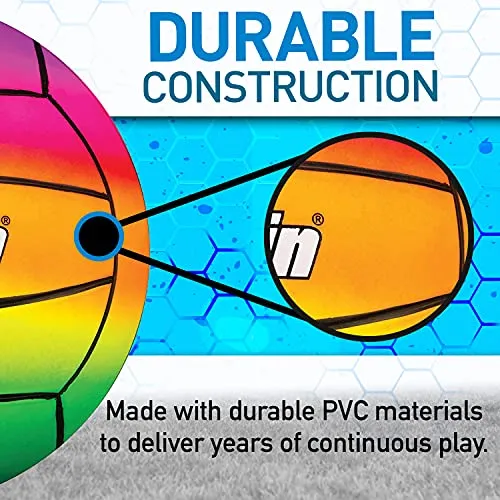 Franklin Sports PVC Vibe Playground Volleyball, 8.5"
