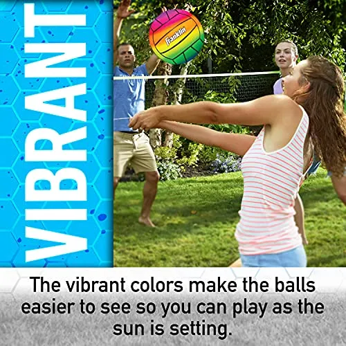 Franklin Sports PVC Vibe Playground Volleyball, 8.5"