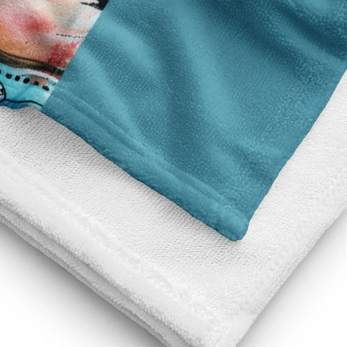 French Bulldog Beach Towel