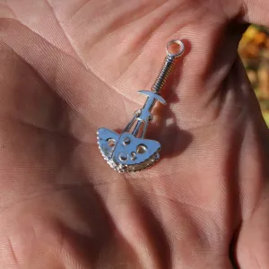 Functional Rock Cam Anchor Pendant - Sterling - Rock Climbing Jewelry