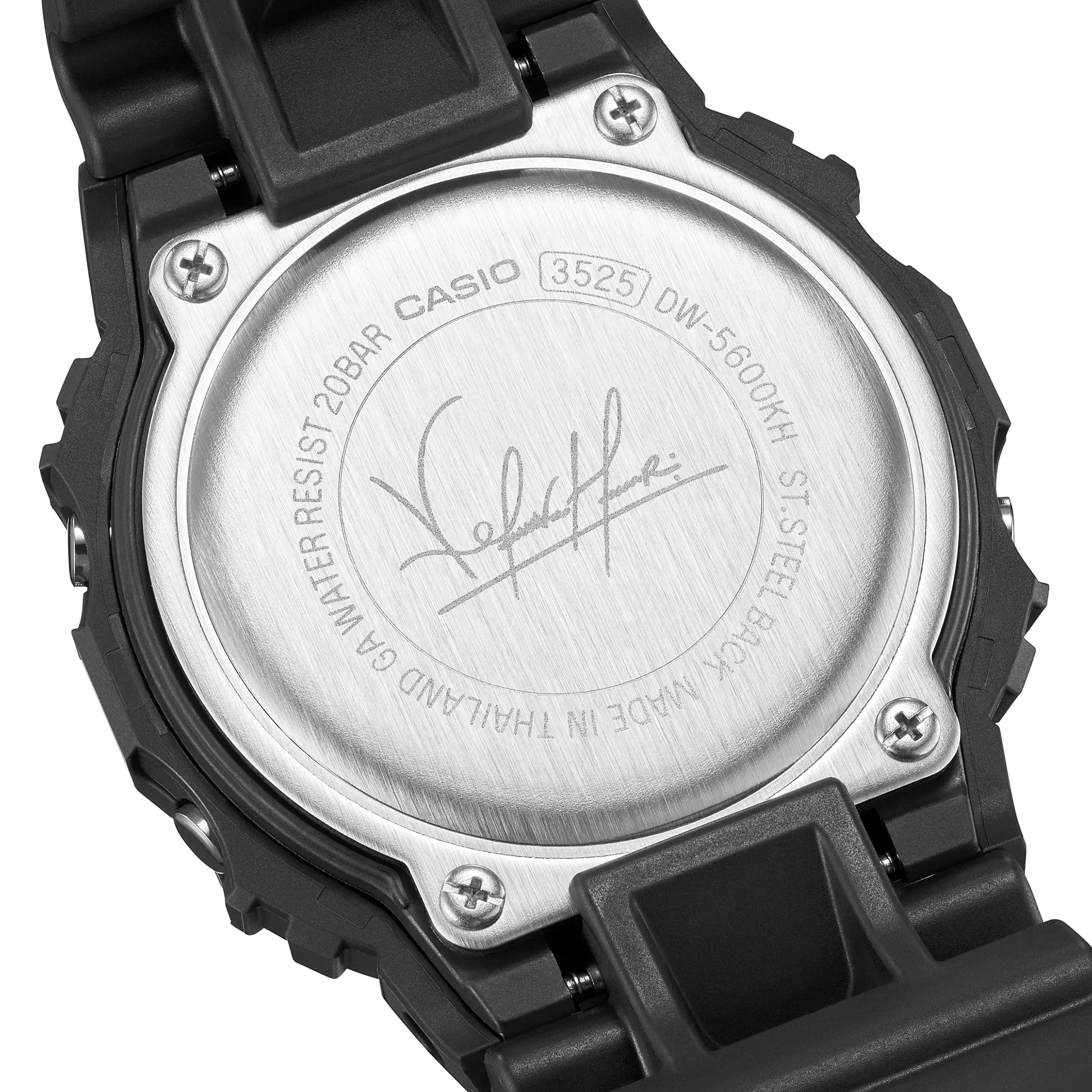 G SHOCK DIGITAL POWELL PERALTA X KELVIN S/W, ALARM, 200M WR, BLACK W/ RED FACE, RESIN BAND