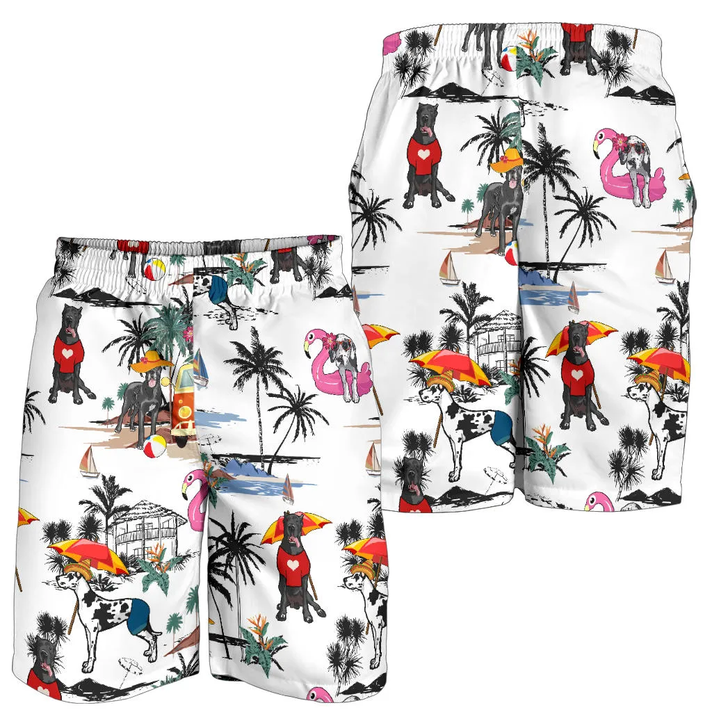 Great Dane-Summer Beach Mens Shorts