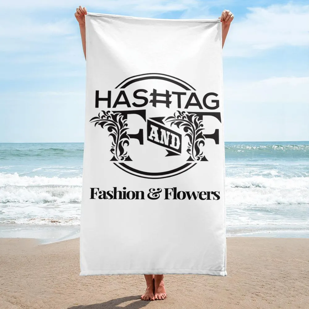 HashtagFandF Black Logo Towel