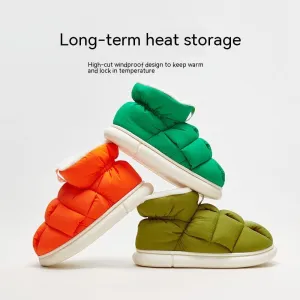 Heel-wrapping Winter Household Non-slip Soft Bottom Shit Feeling Bread Shoes