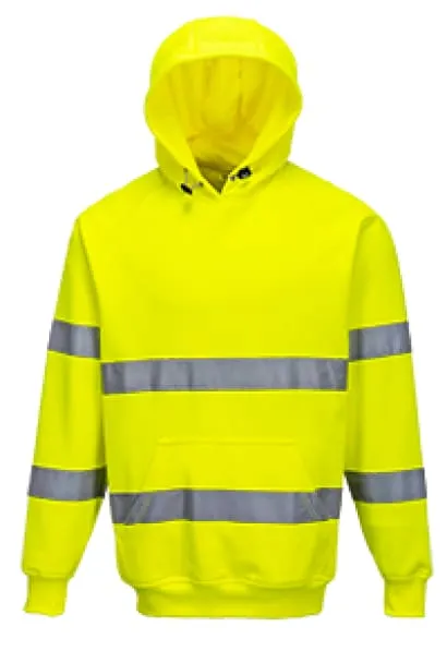 Hi Vis Hoody Hooded Sweatshirt RIS 3279 Portwest B304
