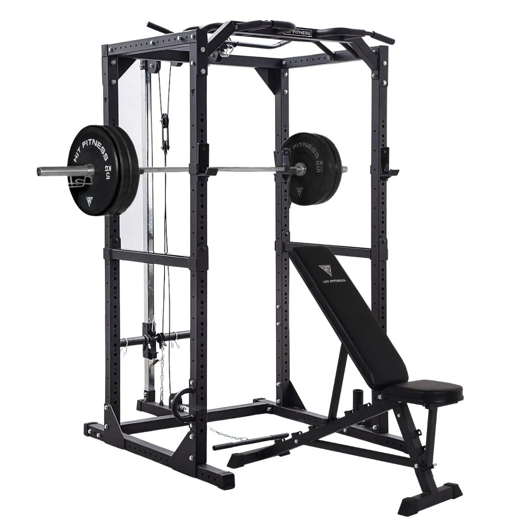 Hit Fitness F200 Pro Power Rack with Cable Pulley | 80kg