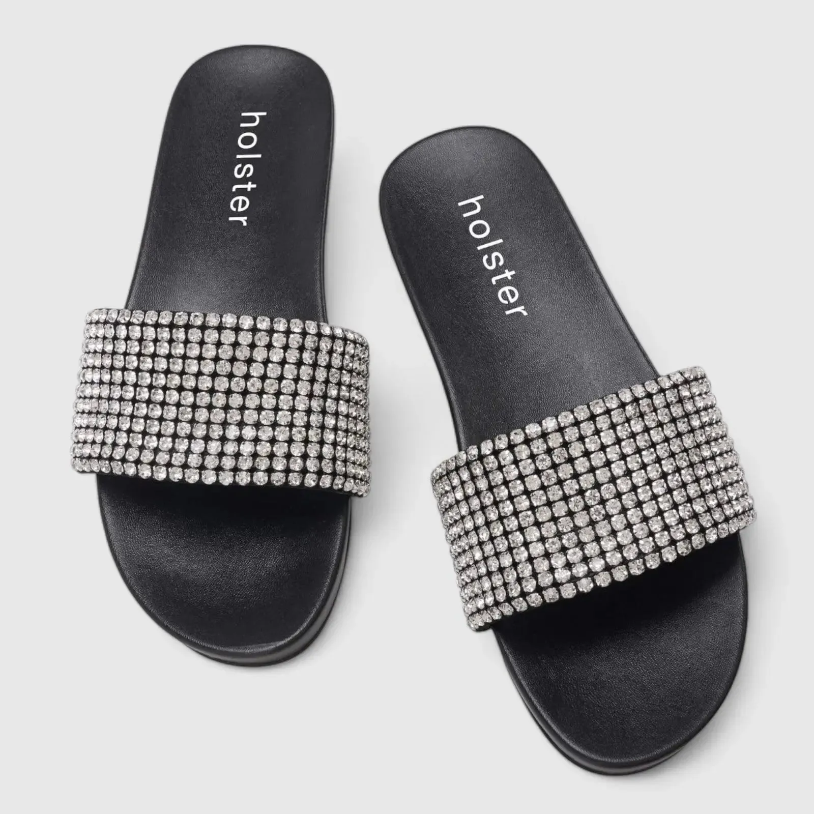 Holster Luna Bling Slide Sandal Black HST419