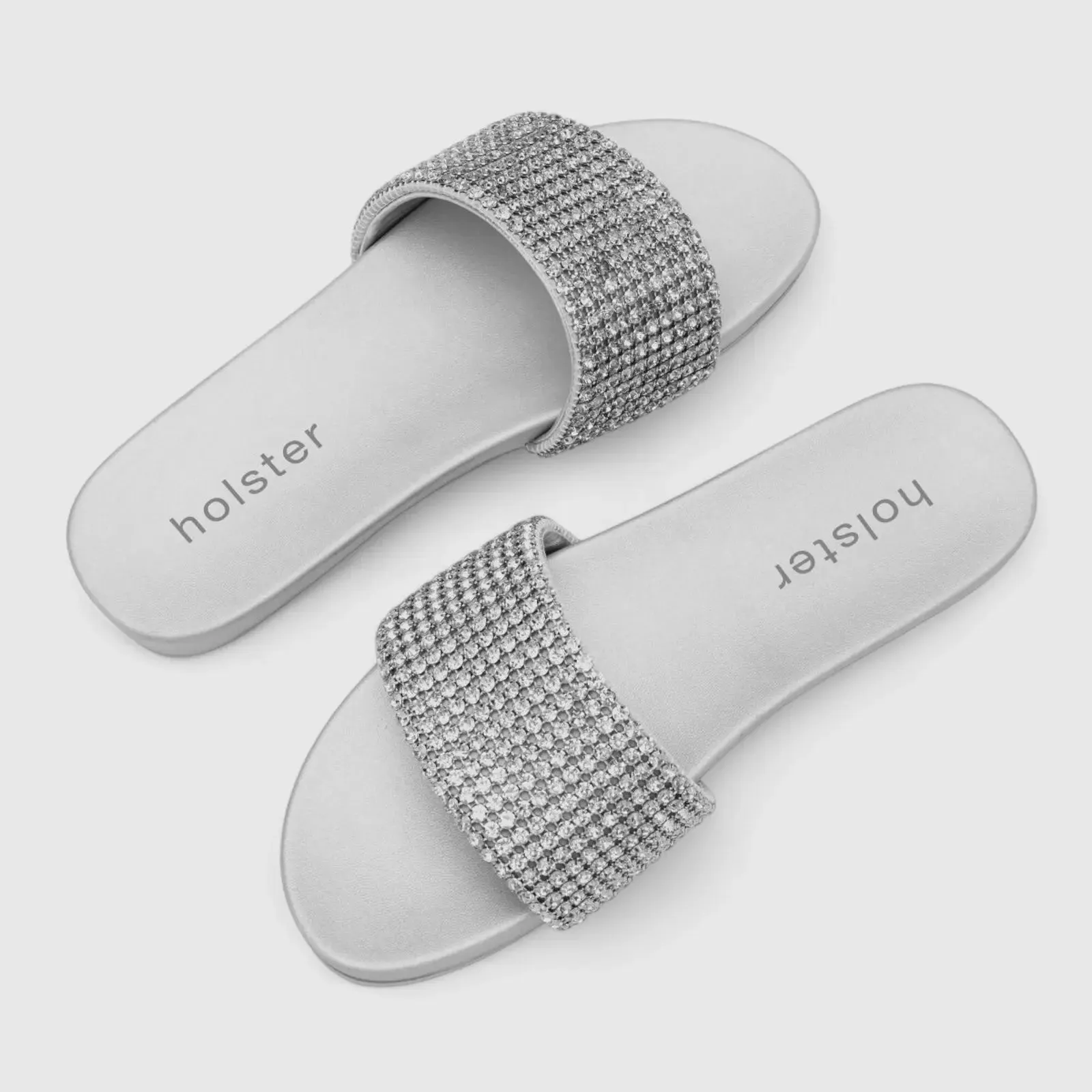 Holster Luna Bling Slide Sandal Silver HST419