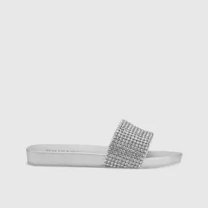 Holster Luna Bling Slide Sandal Silver HST419