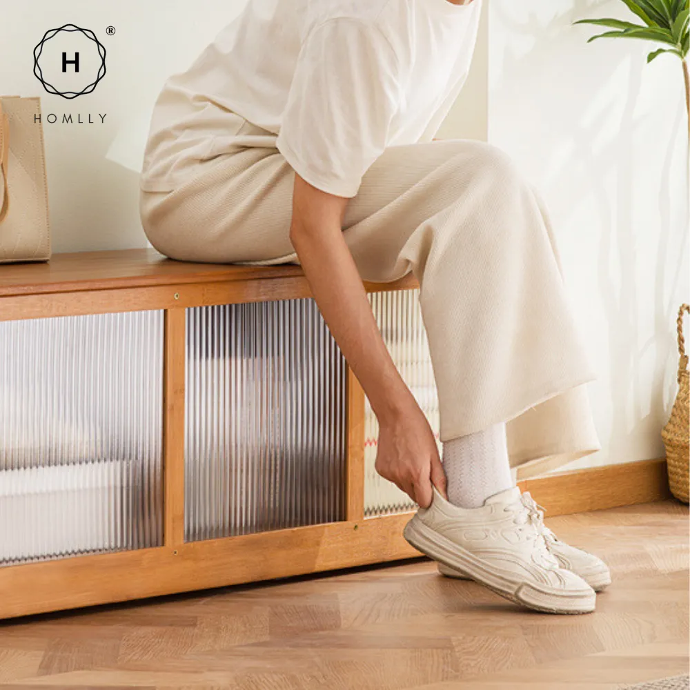 Homlly Storage Sitting Cabinet Bench