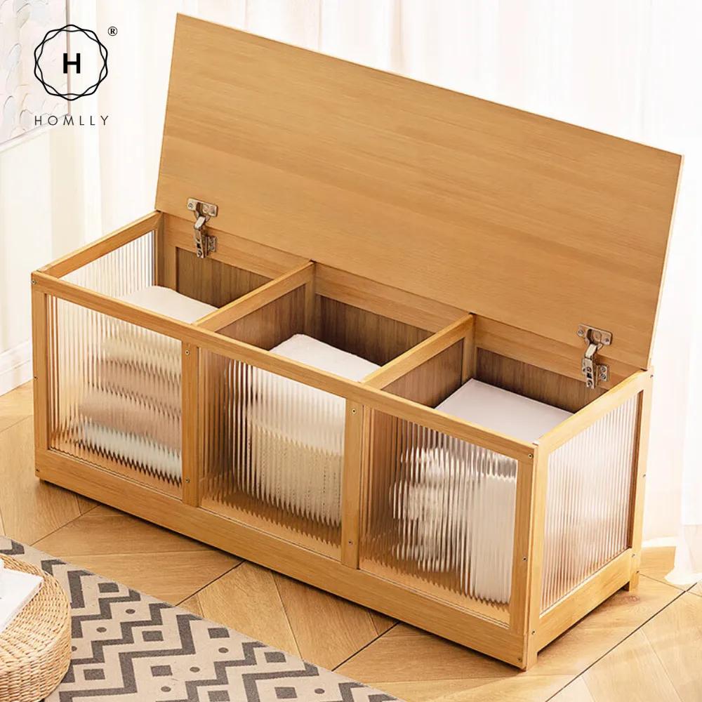 Homlly Storage Sitting Cabinet Bench