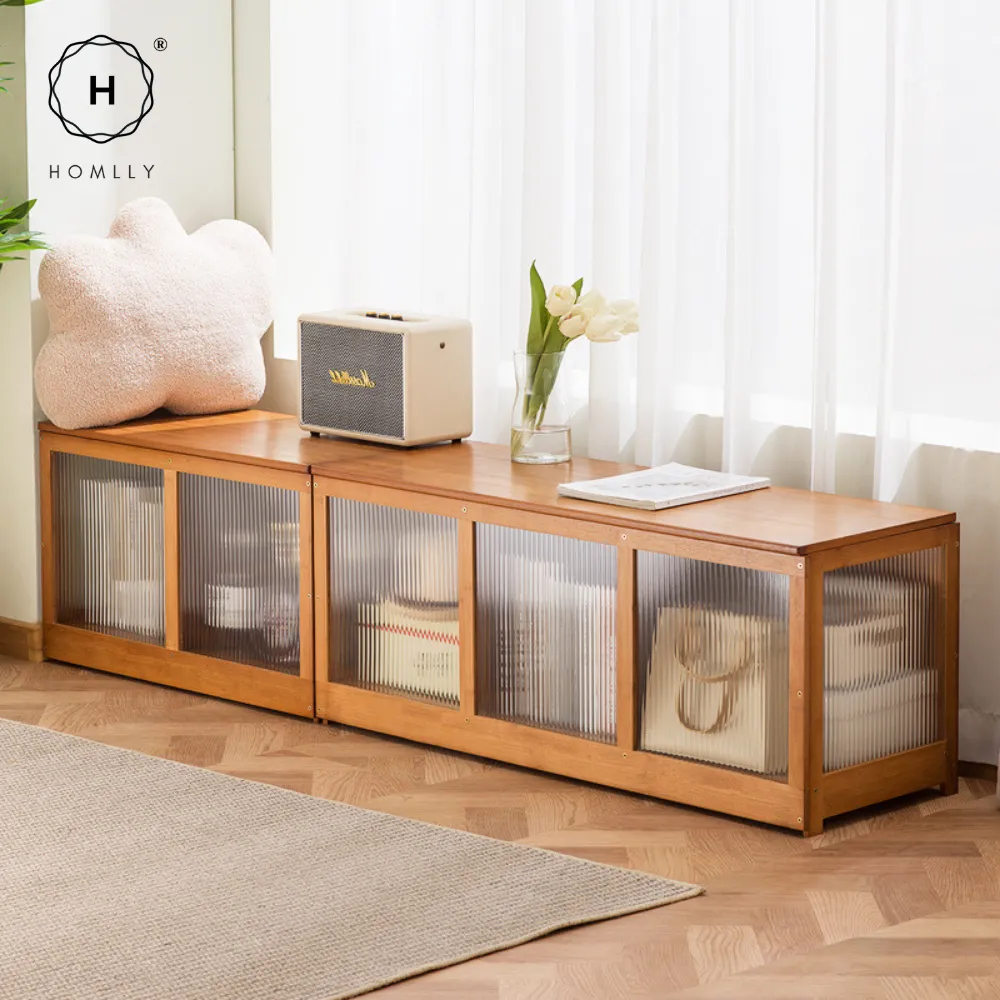 Homlly Storage Sitting Cabinet Bench