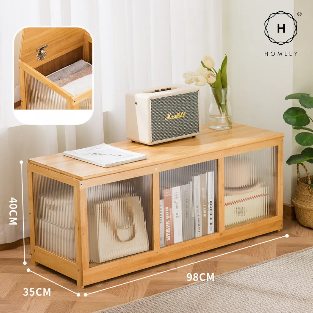 Homlly Storage Sitting Cabinet Bench