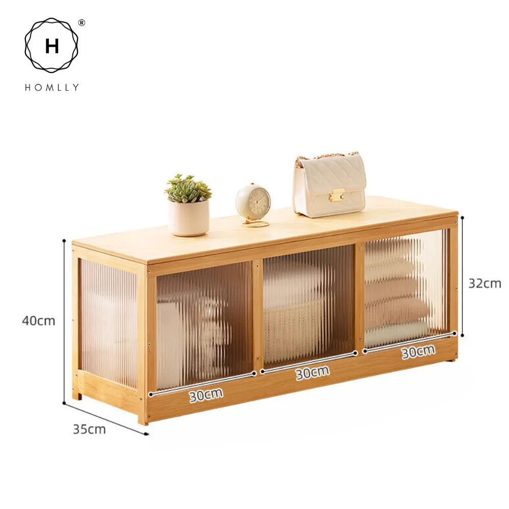 Homlly Storage Sitting Cabinet Bench