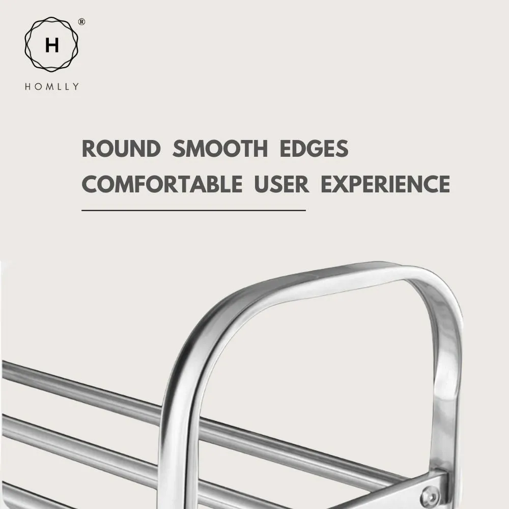 Homlly Tonii Stainless Steel  Shoe Rack (2/3/4/5/6 Tier)