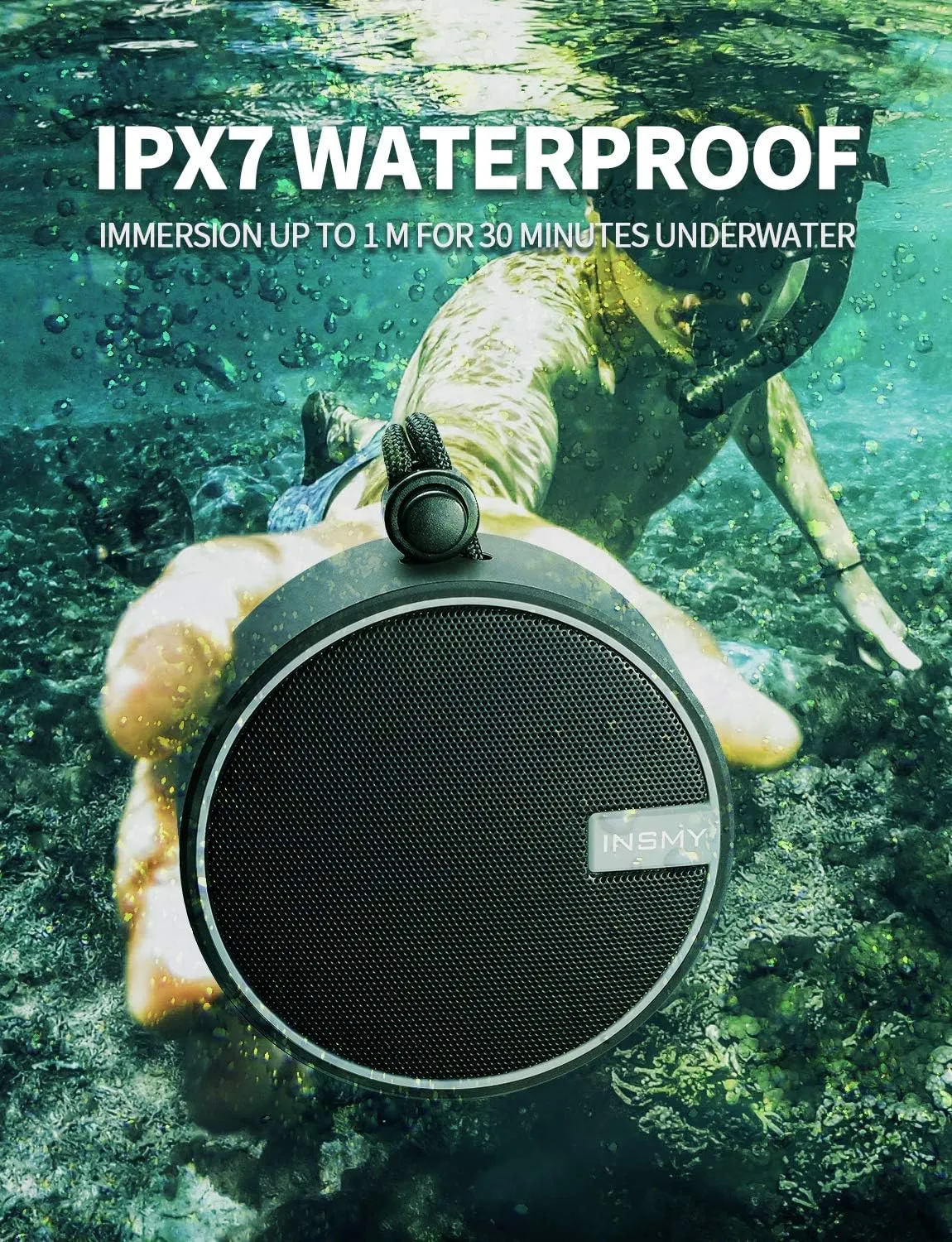 HydroSound™ - Waterproof Shower Bluetooth Speaker