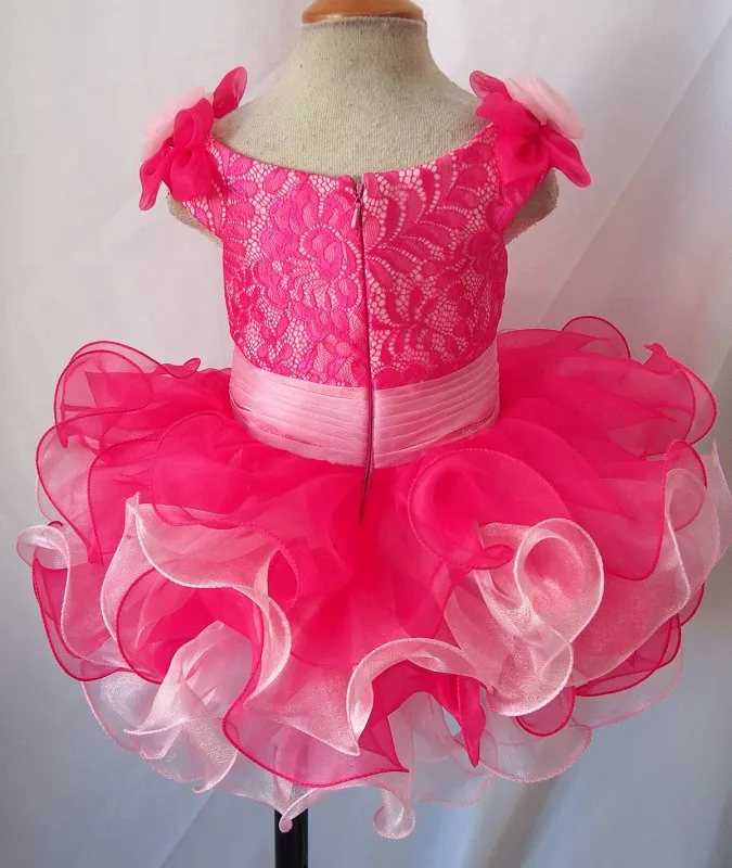 Infant/toddler/baby/children/kids non Natural Girl's Baby Doll Pageant Dress