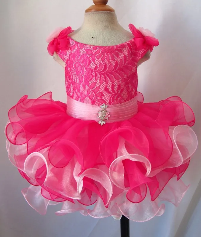 Infant/toddler/baby/children/kids non Natural Girl's Baby Doll Pageant Dress