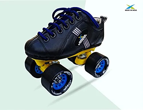 Jaspo pro-10 Quad Shoe Skates (Blue, 6 UK(Foot Length 25.1 cms))