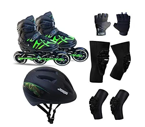 JASPO Radar Pro Hydra-MAX Adjustable Inline Shoe Skates for All Age Groups