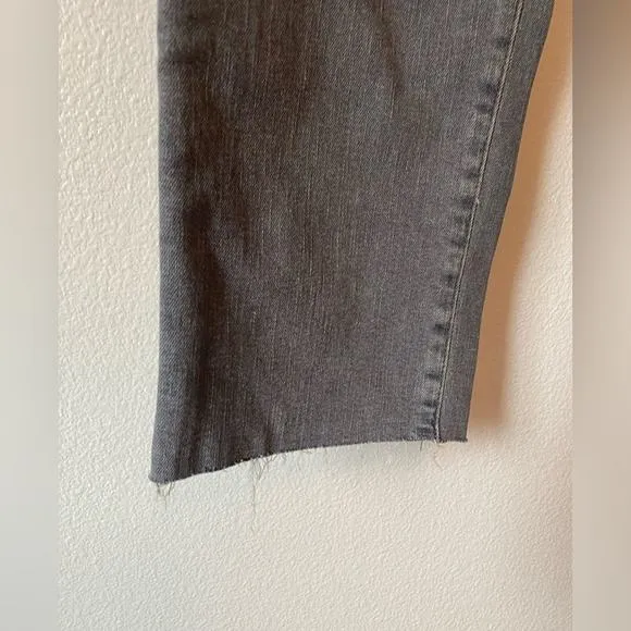 JOE'S NWT Flawless Lara Mid Rise Straight Ankle Gray Raw Hem Y2K Denim Jeans 29