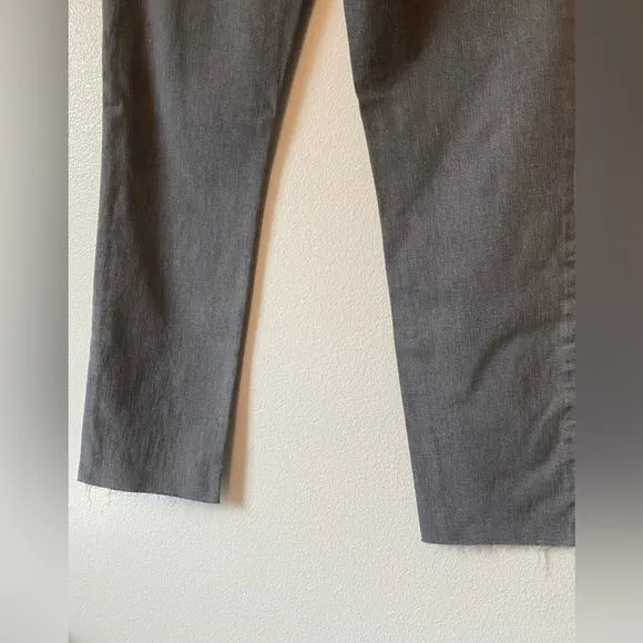 JOE'S NWT Flawless Lara Mid Rise Straight Ankle Gray Raw Hem Y2K Denim Jeans 29