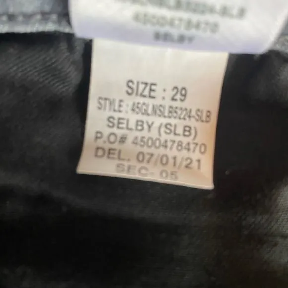 JOE'S NWT Flawless Lara Mid Rise Straight Ankle Gray Raw Hem Y2K Denim Jeans 29