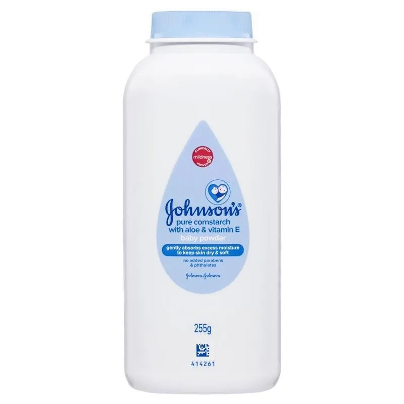 Johnson's Pure Cornstarch With Aloe & Vitamin E Classic Scented Baby Powder 255g