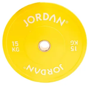 Jordan Fitness Coloured Rubber Bumper Plate 15kg