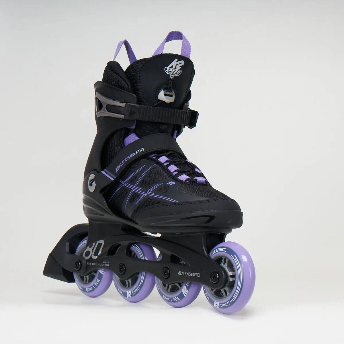 K2 Alexis 80 Pro Woman's Inline Skates - Black / Lavender