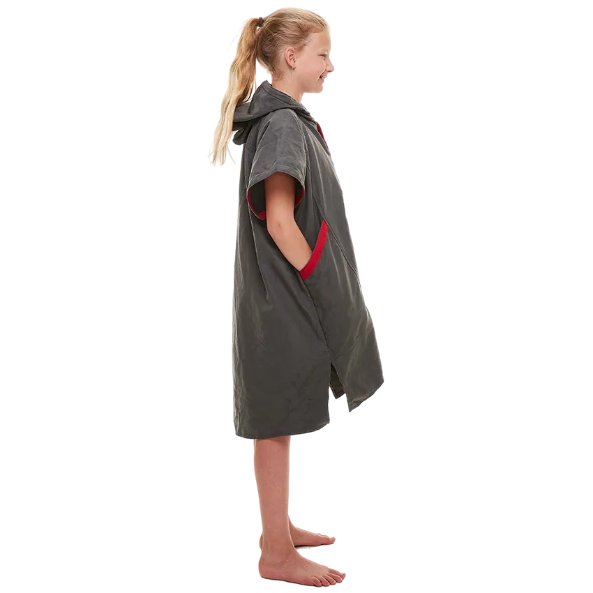 Kids Quick Dry Microfibre Changing Robe - Grey