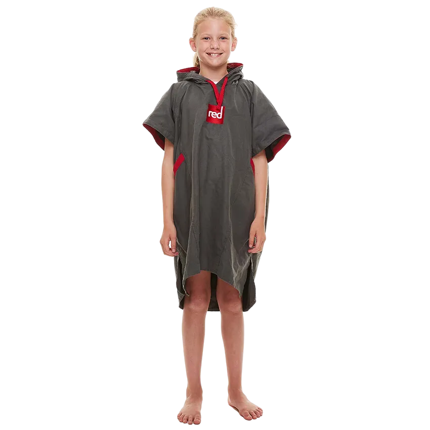 Kids Quick Dry Microfibre Changing Robe - Grey