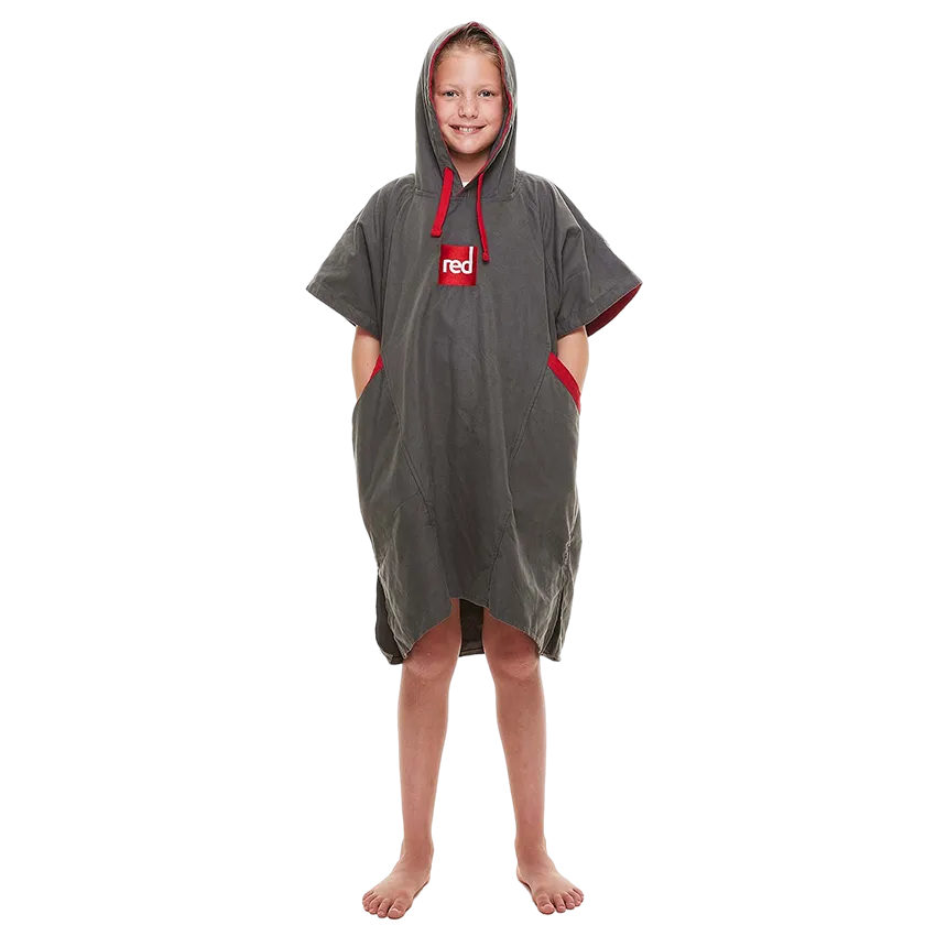 Kids Quick Dry Microfibre Changing Robe - Grey