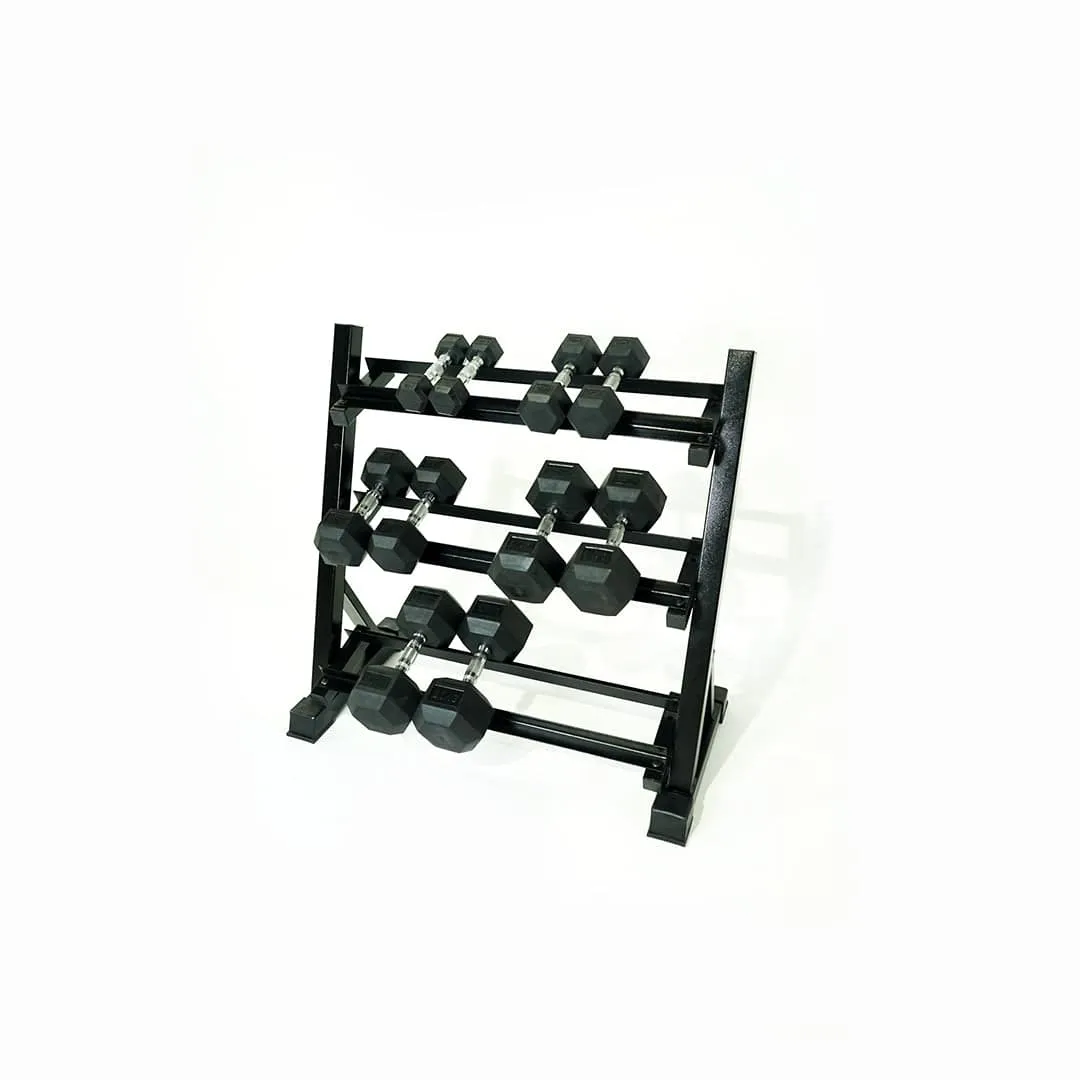 Large 3 Tier Dumbbell Rack | Holds 10-12 Pairs
