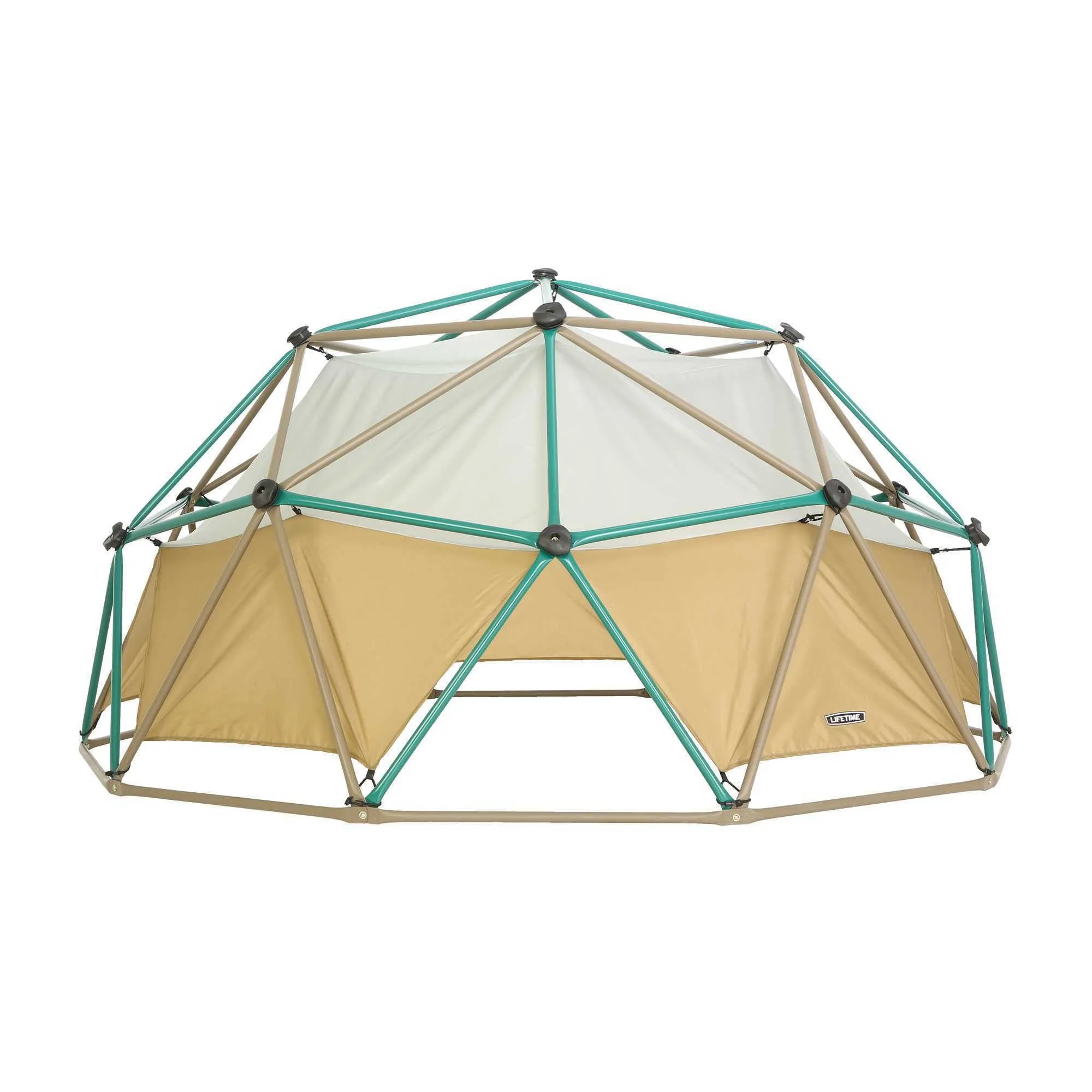 Lifetime Kid's Outdoor 5 ft. H x 10 ft. W Dome Climber w/Canopy, Green and Brown (90612) - display_model