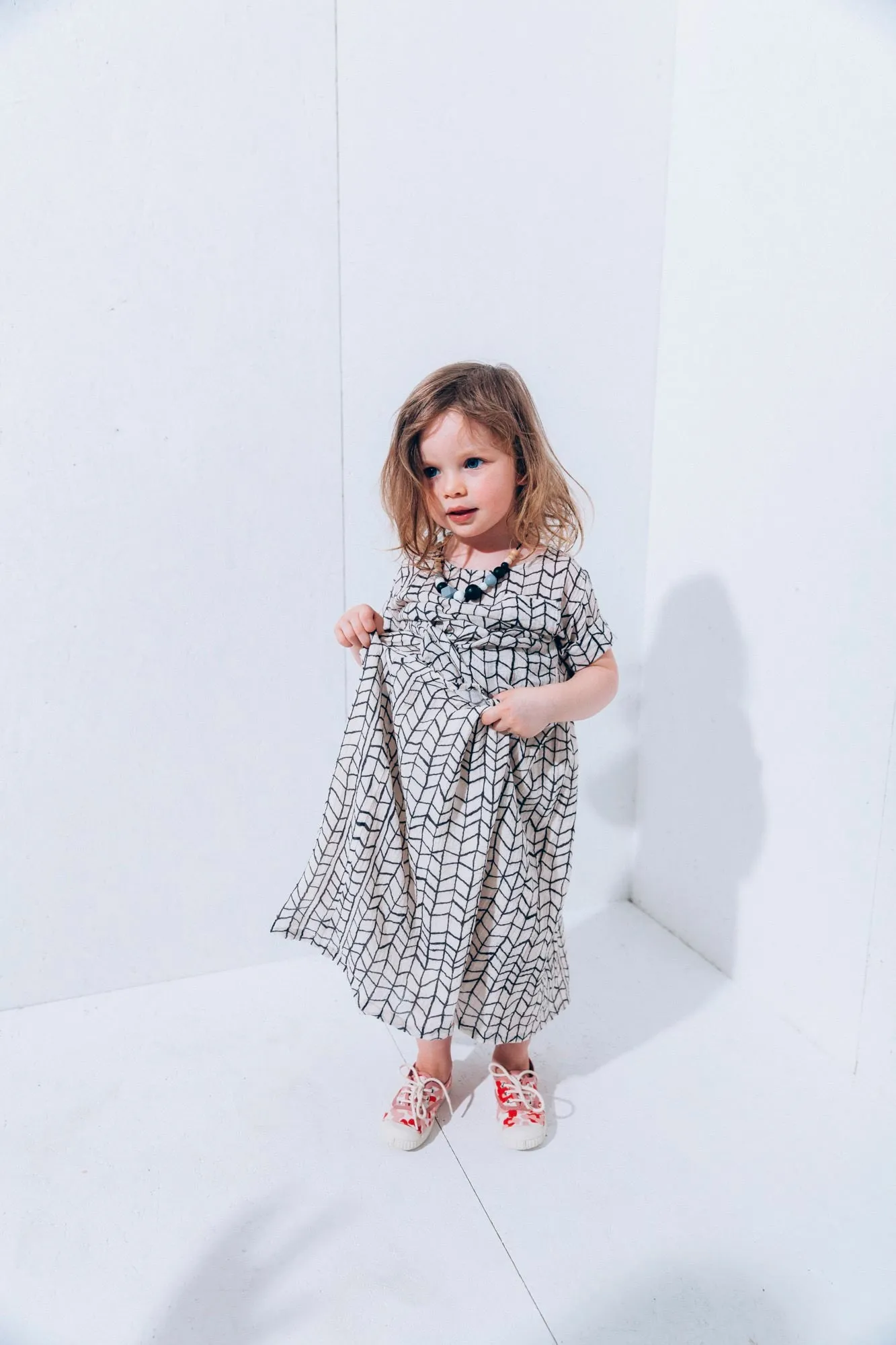 Long Skirt // black stripes XL