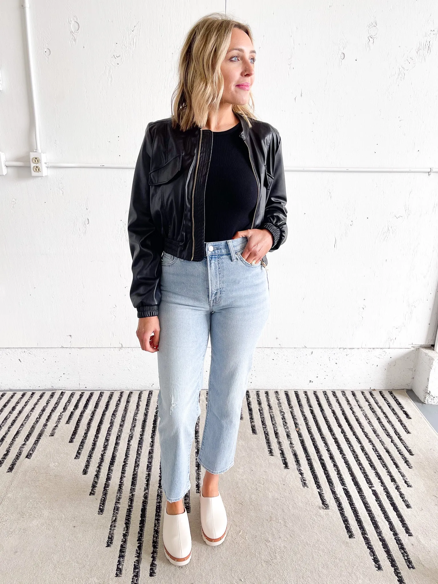 Lorelei High Rise Light Wash Straight Jeans