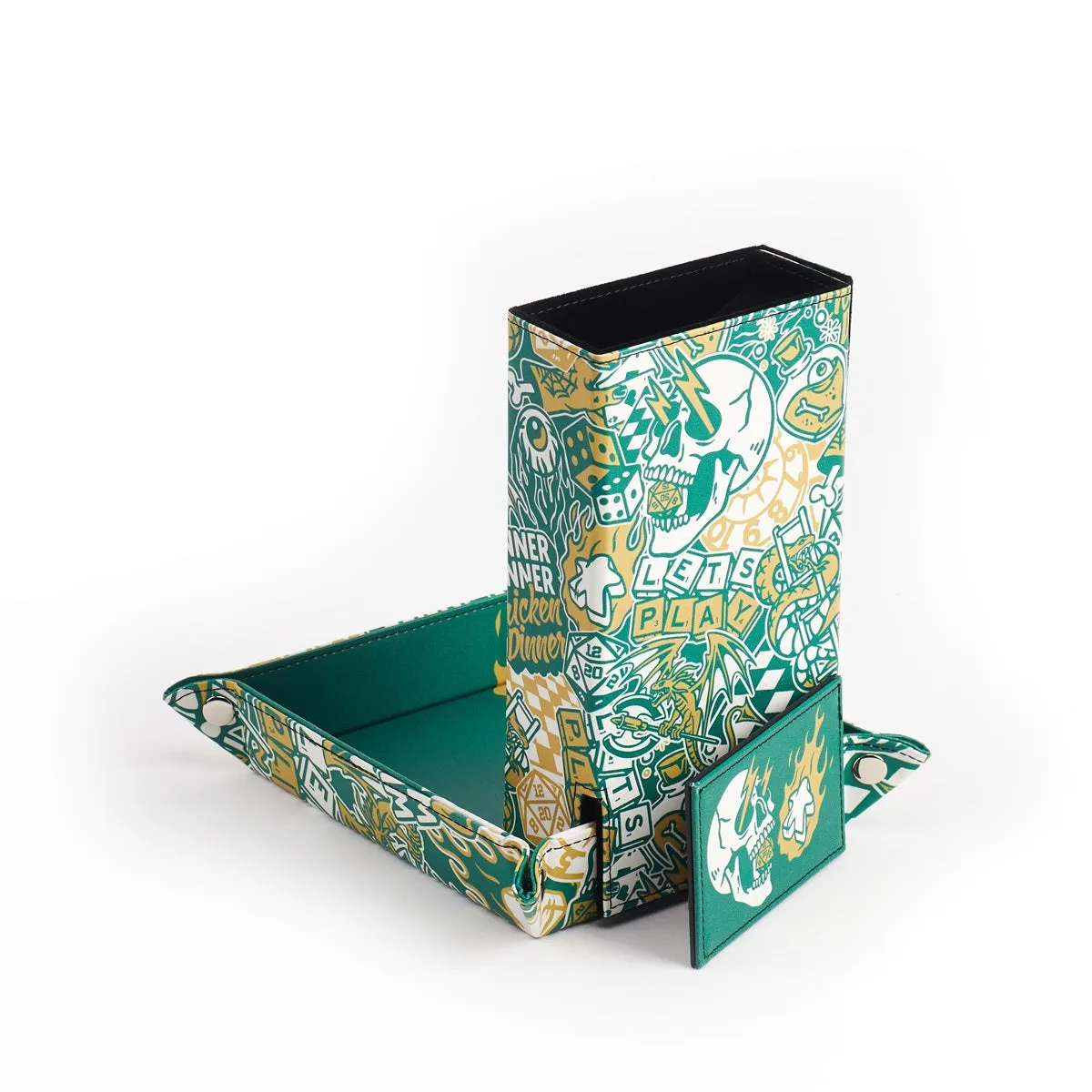 LPG Leather Dice Tower & Mat - Artist Series: Cara