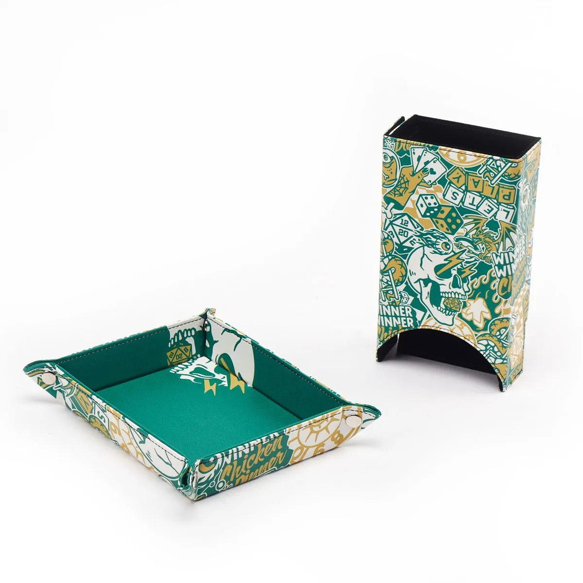 LPG Leather Dice Tower & Mat - Artist Series: Cara