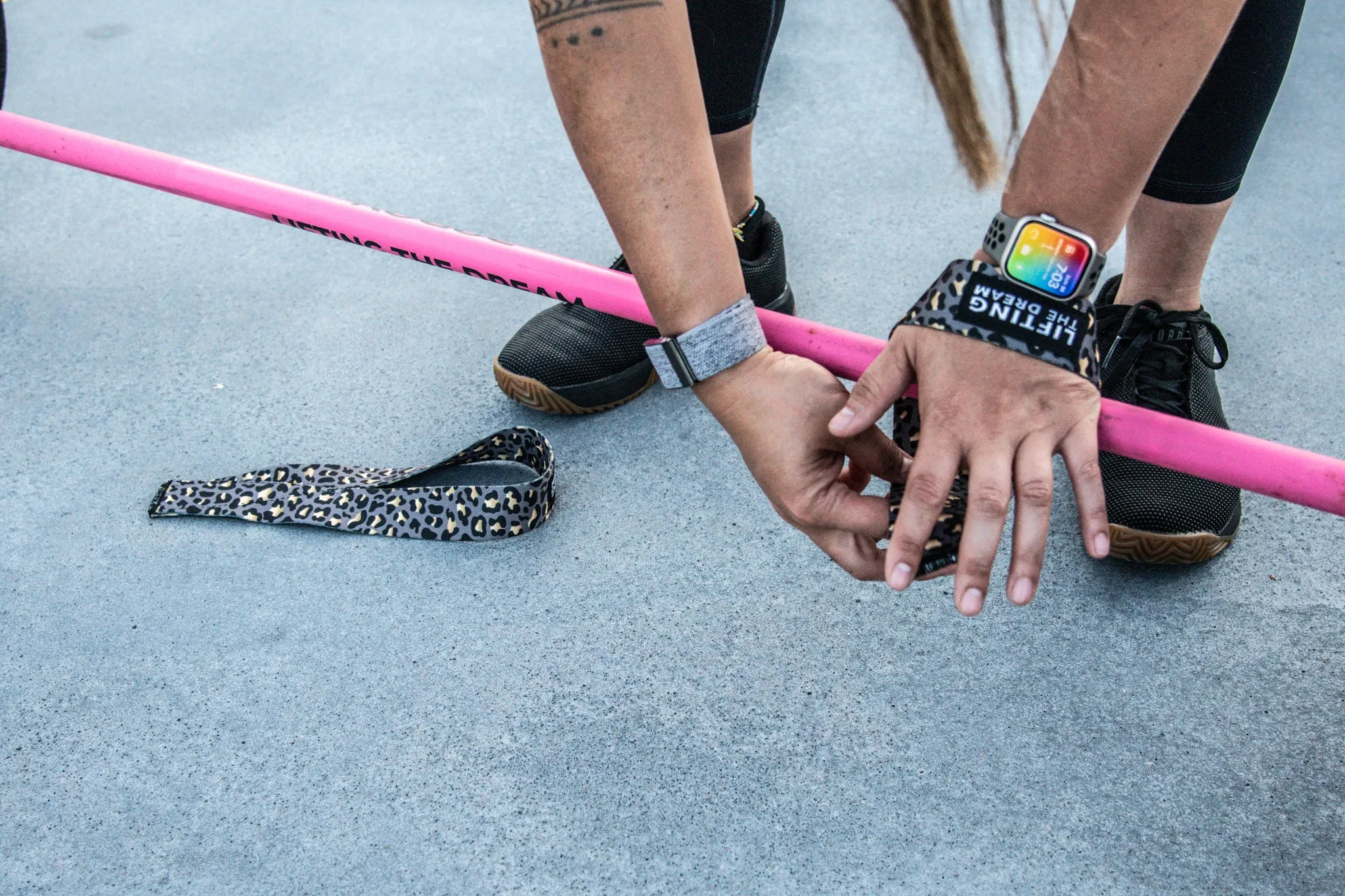 Lucky Leopard Olympic Lifting Straps