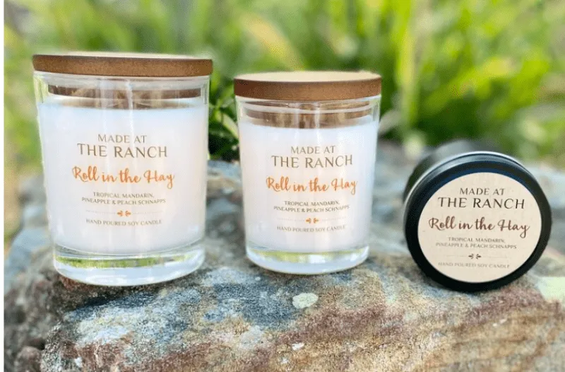 Made at the Ranch Candle Roll in the Hay