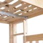 Maxtrix High Twin XL Over Queen Bunk Bed with Ladder