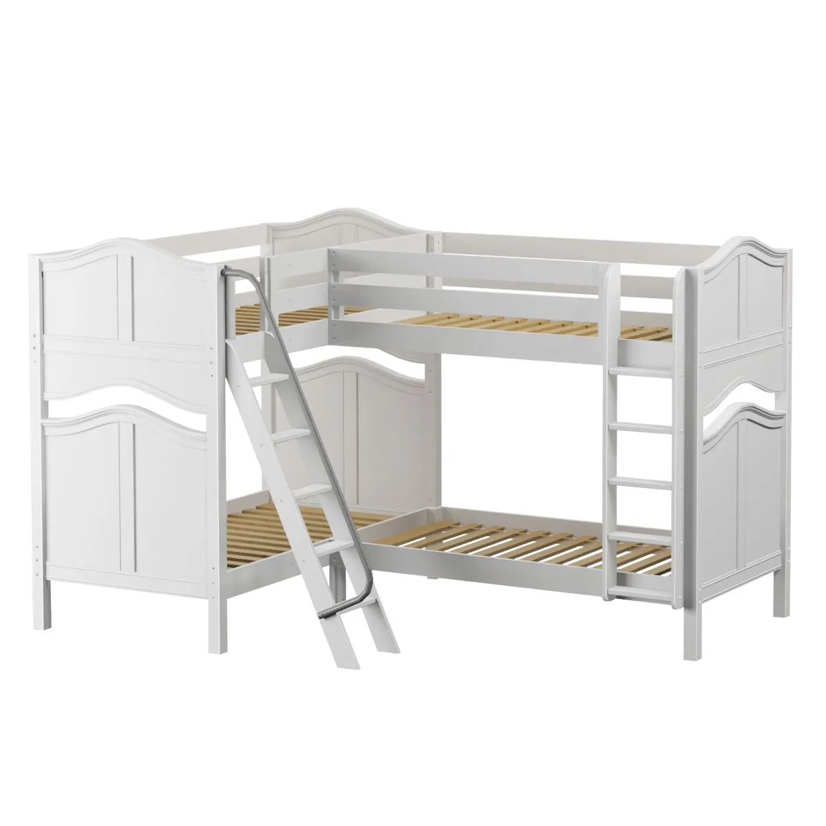 Maxtrix Twin High Corner Bunk with Ladders