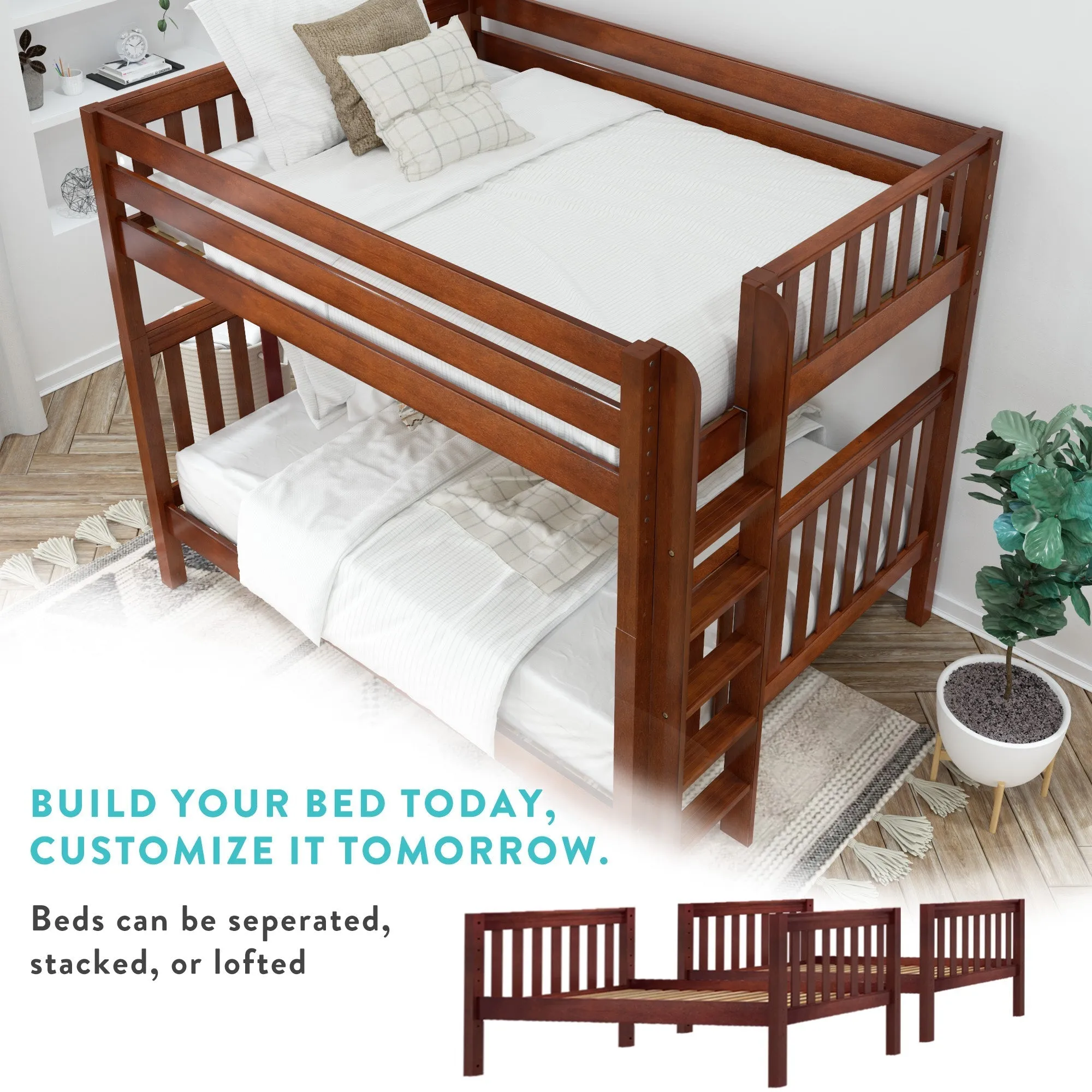 Maxtrix Twin High Corner Bunk with Ladders