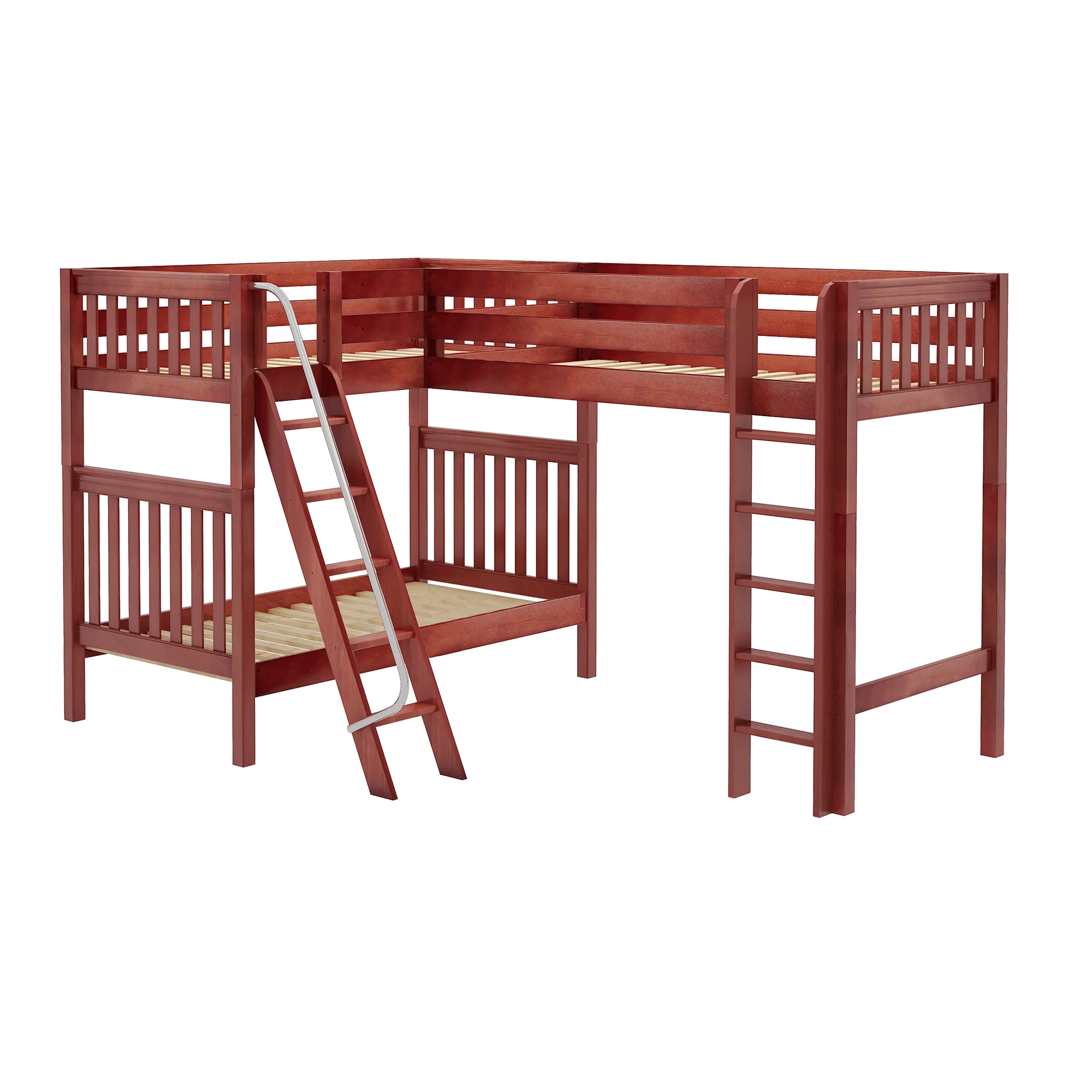 Maxtrix Twin XL High Corner Loft Bunk Bed