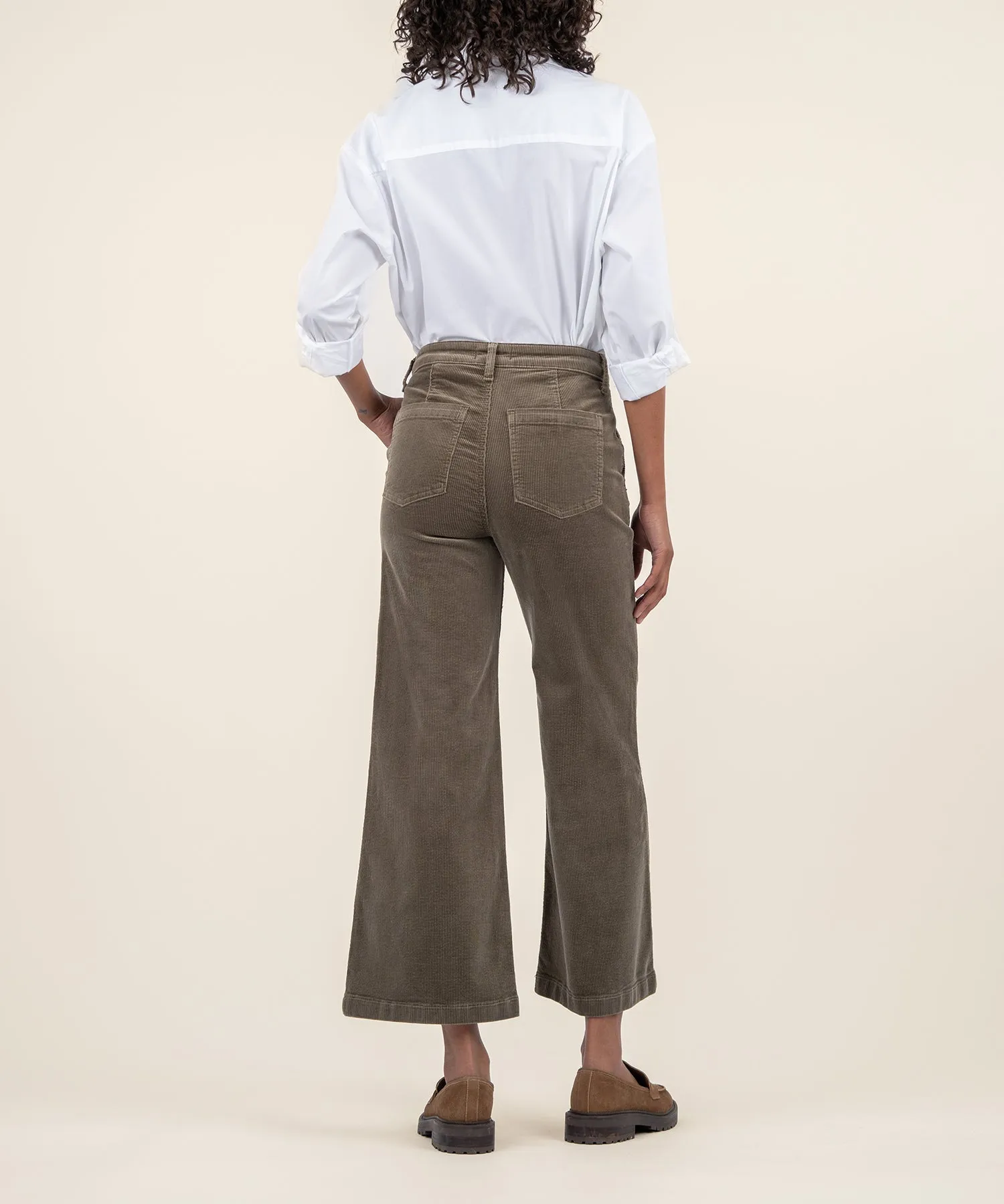 Meg Corduroy Wide Leg - Olive - SALE