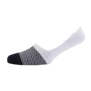 Men's Chevron Mercerised Cotton Invisible Socks